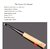 Formão para Bonsai lâmina "RETA ENVERGADA" 10mm Série Master's Grade Aço Carbono Alta Resistência - HiTec Bonsai