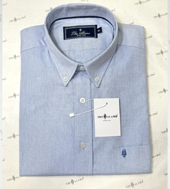 CAMISA REGULAR OXFORD CELESTE