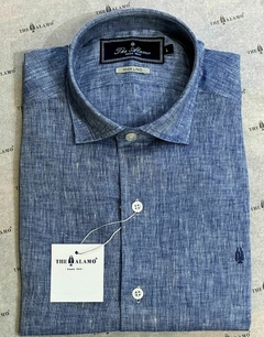 CAMISA DE LINO AZUL