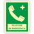 PLACA INDICACAO DE TELEFONE DE EMERGENCIA - 15 X 15