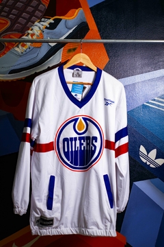 Hoodie NHL. Edmonte Oilers blanco