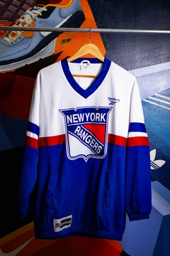 Hoodie NHL. New York Rangers blanco