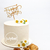 Topper "Happy Birthday" con Borde Dorado - Julybel