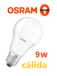 LED Classic VALUE 9W Cálida Osram