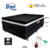 Cama Box Queen - Colchão Royal Black - Queen - 158x198x75cm - Mola Ensacada - PillowTop - Visco - Relaflex - Relaflex Colchões | Fábrica de Colchões