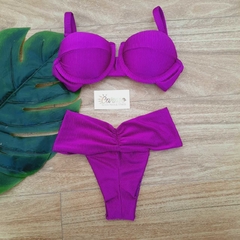 Conjunto meia taça lipo roxo - comprar online