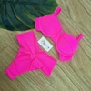 Conjunto meia taça lipo rosa neon