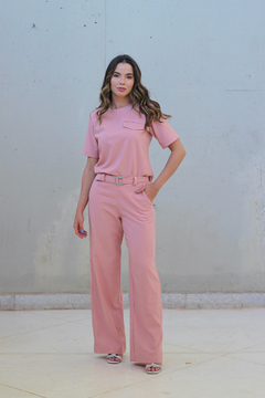 conjunto: blusa maya & calça maya off white