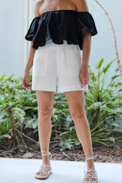 shorts de linho elen - loja online