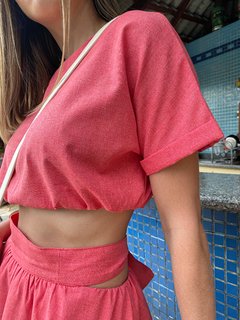 cropped com elástico - loja online