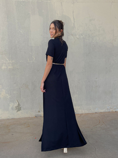 vestido moletinho rute preto - loja online