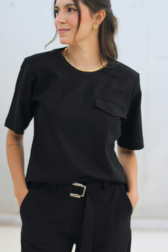 conjunto: blusa maya & calça maya preto na internet