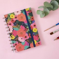 CUADERNO CHICO A6 FLORES