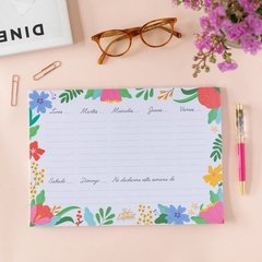 ORGANIZADOR SEMANAL FLORES