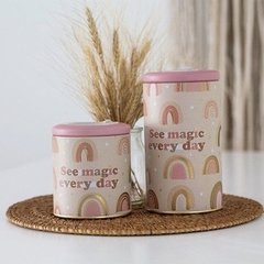 SET DE LATAS REDONDAS SEE MAGIC EVERY DAY - DECO & CO.