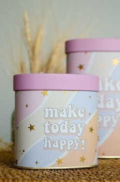 SET DE LATAS TRIANGULARES MAKE TODAY HAPPY en internet