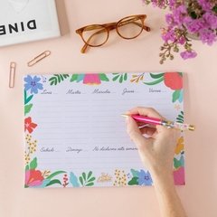 ORGANIZADOR SEMANAL FLORES - comprar online