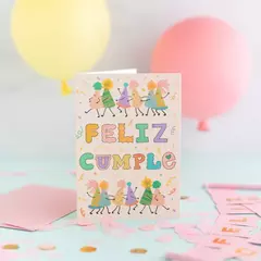 Tarjeta “feliz cumple” party