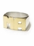 Anillo doble inicial con oro - comprar online