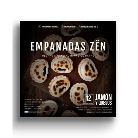Empanadas Jamón y Queso  Zën (Congelado - 12 unidades de 92gr)