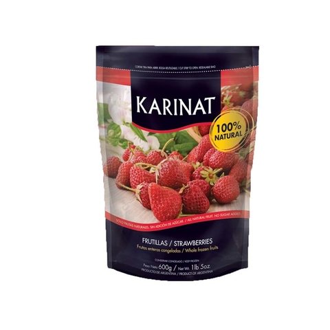 Frutillas enteras congeladas "Karinat" x 600 Grs