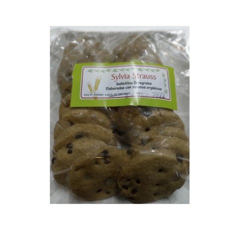 Cookies integrales con chips de chocolate "Sylvia Strauss" x200 grs
