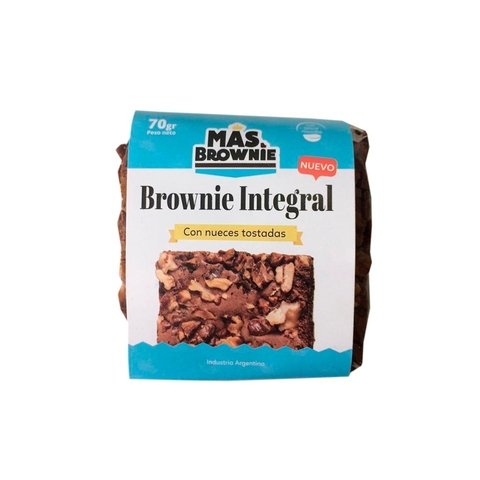 Brownie Integral con Nueces tostadas "Mas Brownies" x unidad