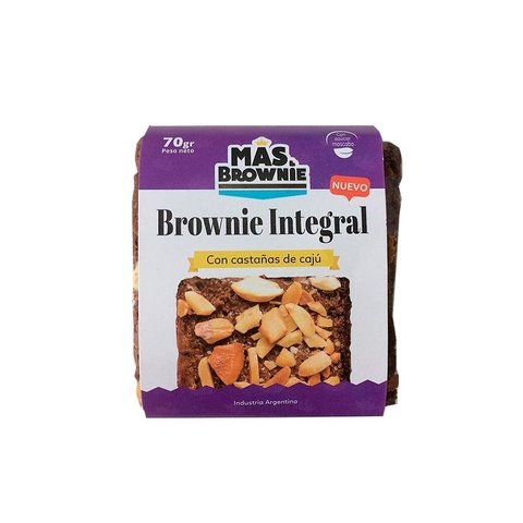 Brownie Integral con Castañas de Caju "Mas Brownie" x unidad
