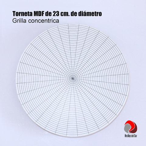 Torneta Con Pie Y Gramil (23 Cms Plato) Para Cerámica