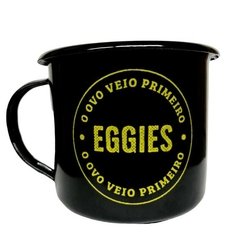 Caneca Esmaltada - O Ovo Veio Primeiro