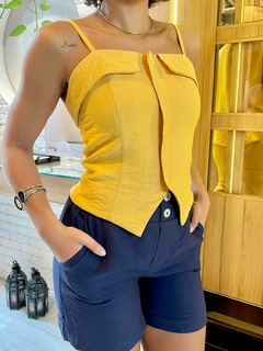 Cropped Primavera - Amarelo