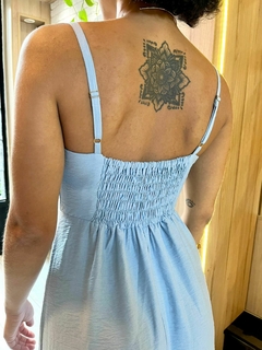 Vestido Midi Primavera - Azul na internet