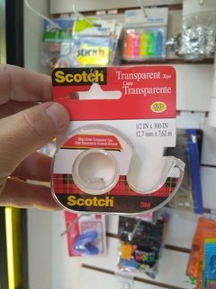 Cinta Scotch transparente con dispenser