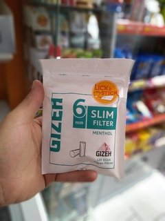 Filtros Gizeh Slim Menthol 6mm