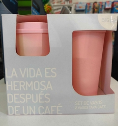 Set de 2 Vasos Para Cafe