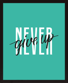 NEVER GIVE UP