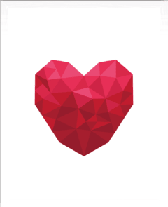 CORAZÓN GEOMETRIC en internet