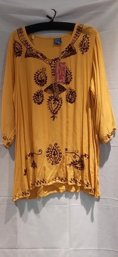 Blusa hindú bordada bambula