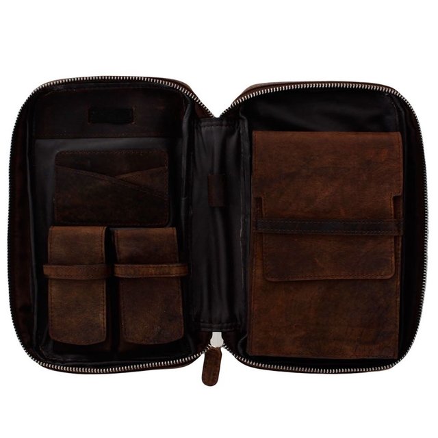 Porta charutos NERONE Travel Case couro estonado PC