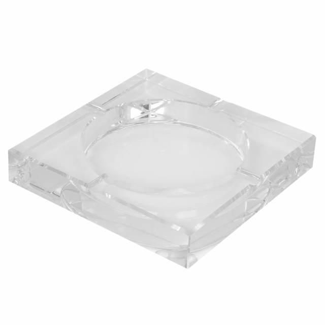 Cinzeiro p/4 charutos NERONE Square 20x20cm cristal k9