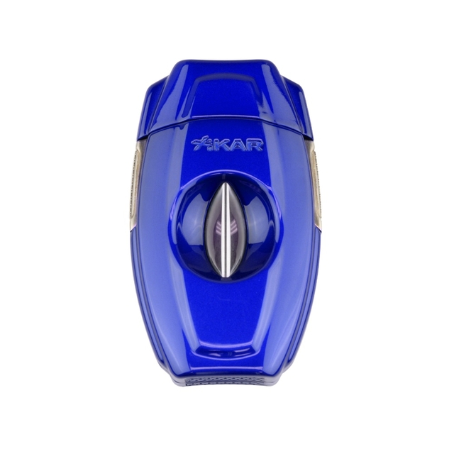 Cortador charutos XIKAR VX2 corte em V metal azul
