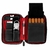 Porta charutos NERONE Travel Case couro preto/vermelho PC