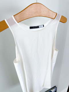 Musculosa Blanca Con Strass Max Mara Sportmax Code Talle Xs en internet