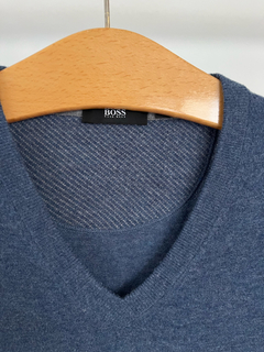 Sweater Hombre Hugo Boss Azul Claro muy calentito Talle XL - FASHION MARKET BA