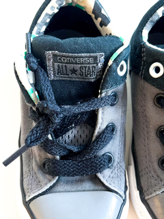 Zapatillas Converse All Star Gris Oscuro Niño Talle 8us en internet