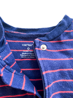 Pijama Carters rayado azul y rojo talle 9meses - comprar online