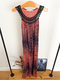 Vestido Rachel Roy coral negro escote de encaje talle XS No Cher Jazmin - comprar online