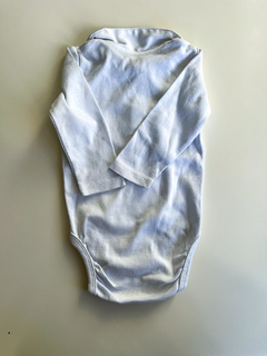 Body mangas largas h&m blanco con un moño talle 2-4meses en internet