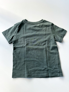 Remera manga corta h&M basica Verde militar talle 4-6 años en internet