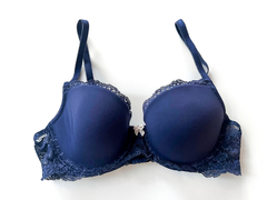 Corpiño Victoria Secret azul oscuro talle 34 C